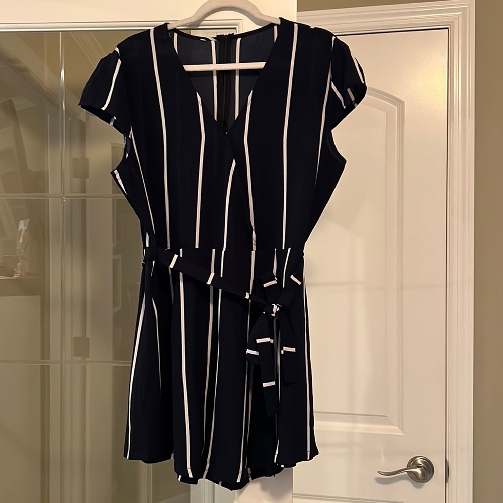 Navy Romper